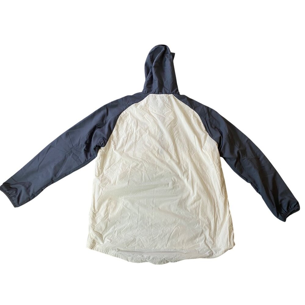 NWT Adidas Anorak Jacket White Hooded Pullover Windbreaker Central XL - Picture 2 of 13